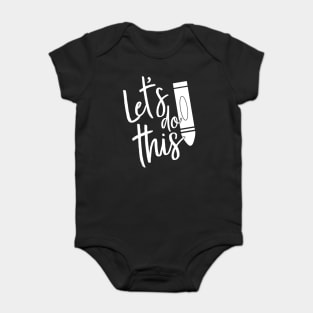 Testing Test Day Tshirt Funny School Professor Teacher Joke Baby Bodysuit